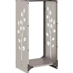 VIDAXL - Étagère à bois 40x30x80 cm acier résistant aux intempéries