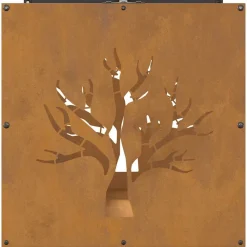 VIDAXL - Étagère à bois 40x40x40 cm acier résistant aux intempéries