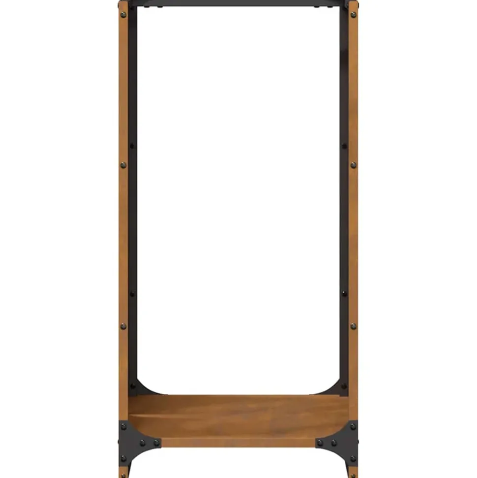 VIDAXL - Étagère à bois 40x30x80 cm acier résistant aux intempéries