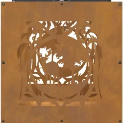 VIDAXL - Étagère à bois 40x40x40 cm acier résistant aux intempéries