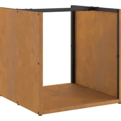 VIDAXL - Étagère à bois 40x40x40 cm acier résistant aux intempéries