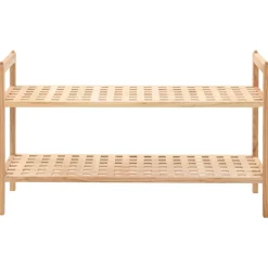 VIDAXL - Étagère à chaussures bois de noyer massif 69 x 26 x 40 cm