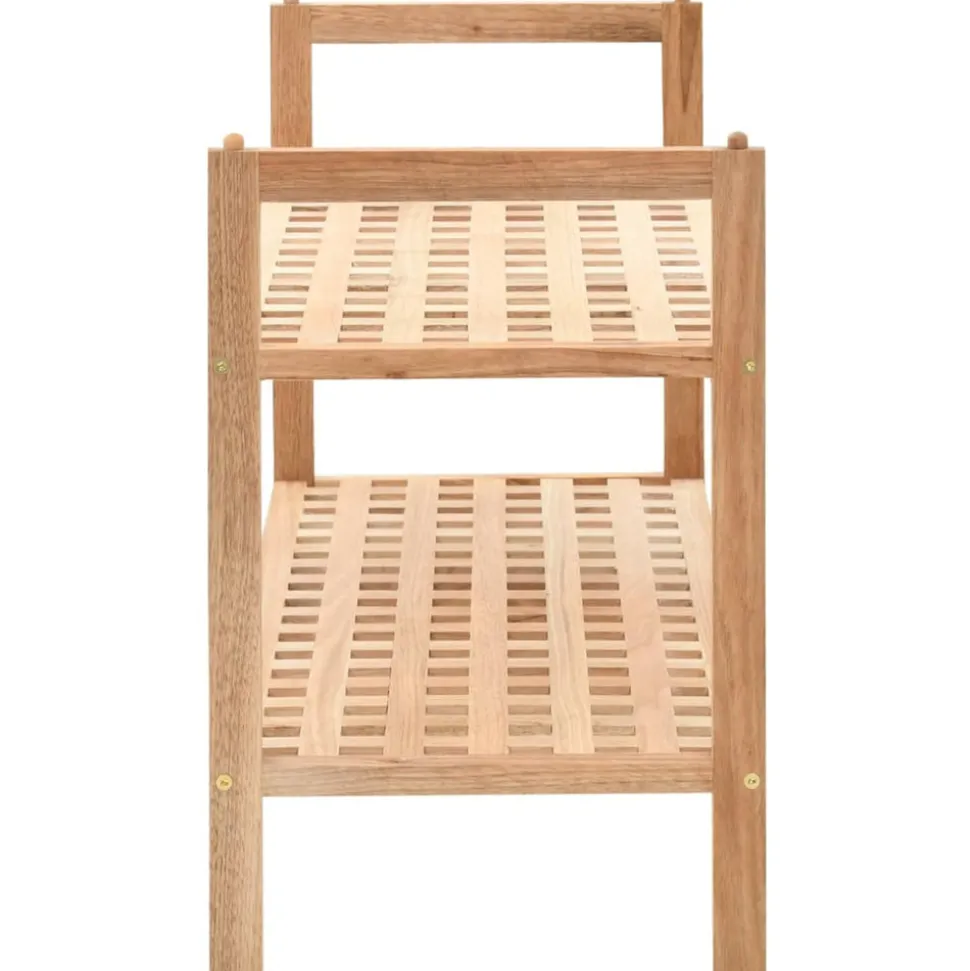 VIDAXL - Étagère à chaussures bois de noyer massif 69 x 26 x 40 cm
