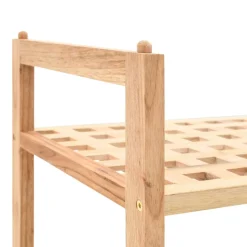 VIDAXL - Étagère à chaussures bois de noyer massif 69 x 26 x 40 cm