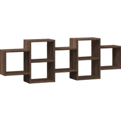 VIDAXL - Étagère murale chêne marron 129x18x42 cm bois d'ingénierie
