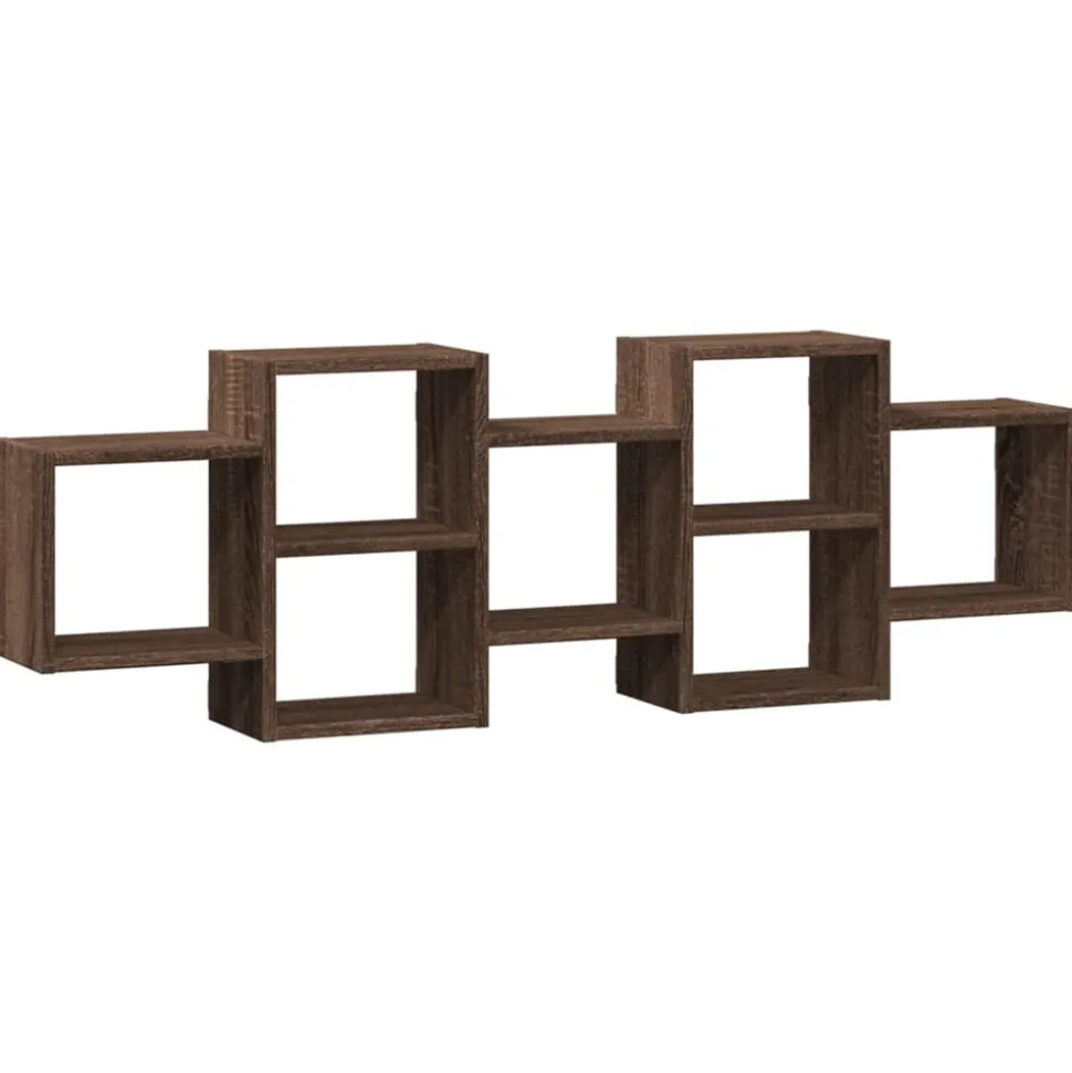 VIDAXL - Étagère murale chêne marron 129x18x42 cm bois d'ingénierie