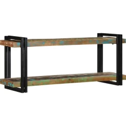 VIDAXL - Étagère murale multicolore bois massif récupération