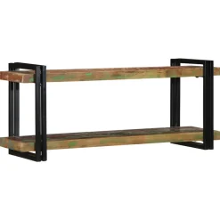 VIDAXL - Étagère murale multicolore bois massif récupération