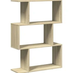 VIDAXL - Étagère séparatrice de pièce 3 niveaux chêne sonoma 70x24x97 cm