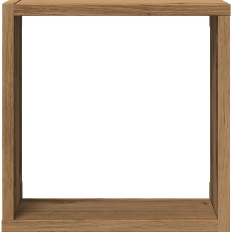 VIDAXL - Étagères cube murales 4 pcs chêne artisanal bois d'ingénierie