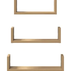 VIDAXL - Étagères murales 3 pcs chêne artisanal bois d'ingénierie