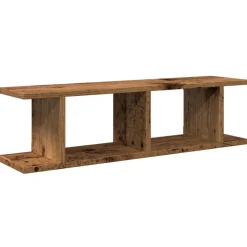 VIDAXL - Étagères murales 2 pcs vieux bois 75x18x20 cm bois d'ingénierie