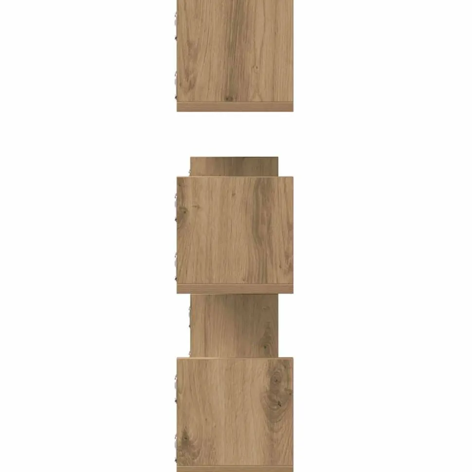 VIDAXL - Étagères murales 3 pcs chêne artisanal bois d'ingénierie