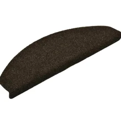 VIDAXL - Tapis d'escalier auto-adhésifs 5 pièces 65 x 21 x 4 cm marron foncé demi-rond grand