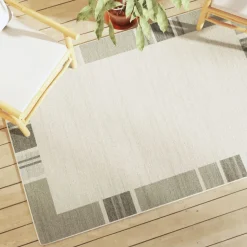 VIDAXL - Tapis intérieur extérieur à poils courts 120x180cm antidérapant