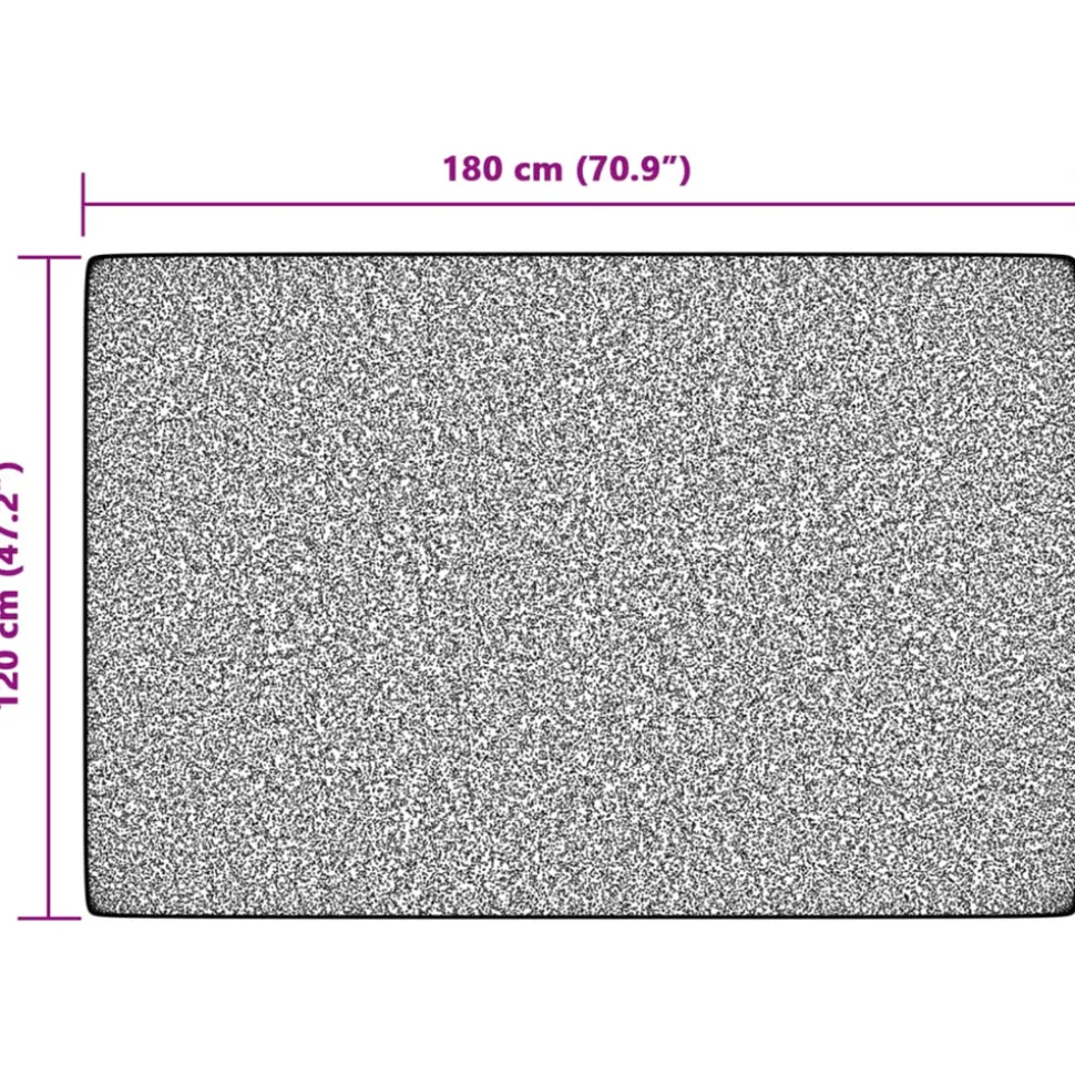 VIDAXL - Tapis intérieur extérieur à poils courts 120x180cm antidérapant