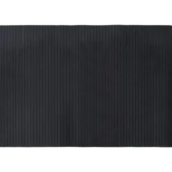 VIDAXL - Tapis rectangulaire noir 70x100 cm bambou