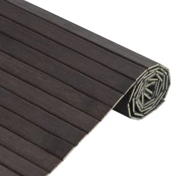 VIDAXL - Tapis rectangulaire marron foncé 70x500 cm bambou