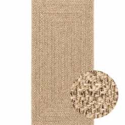 VIDAXL - Tapis zizur 60x110 cm aspect de jute intérieur et extérieur