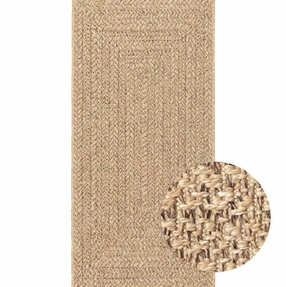 VIDAXL - Tapis zizur 60x110 cm aspect de jute intérieur et extérieur
