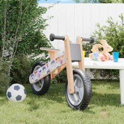 VIDAXL - Vélo d'équilibre pour enfants imprimé gris