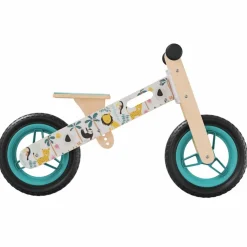 VIDAXL - Vélo d'équilibre pour enfants imprimé bleu