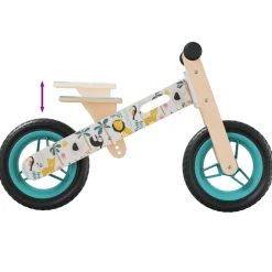 VIDAXL - Vélo d'équilibre pour enfants imprimé bleu