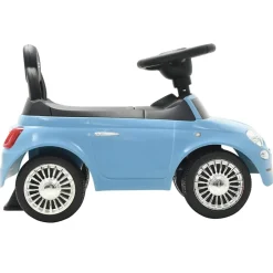 VIDAXL - Voiture à chevaucher fiat 500 bleu