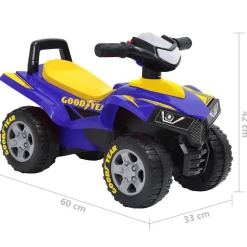 VIDAXL - Voiture à enfourcher jouet good year bleu