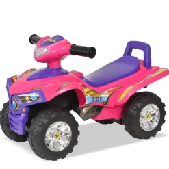 VIDAXL - Vtt pour enfants avec son et lumière rose et violet