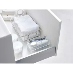 YAMAZAKI - Set de 2 rangements empilables tower 16 x 8 x 3,7 cm