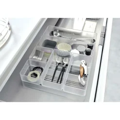 YAMAZAKI - Set de 2 rangements empilables tower 8 x 8 x 3,7 cm