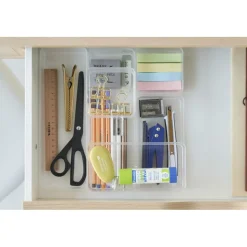 YAMAZAKI - Set de 2 rangements empilables tower 24 x 8 x 7,2 cm