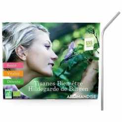 YOUDOIT - Coffret découverte tisanes 36 sachets + 4 pailles en inox