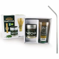 YOUDOIT - Coffret découverte du thé matcha + 4 pailles en inox