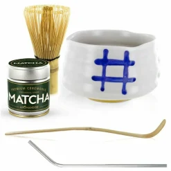 YOUDOIT - Coffret dégustation du thé matcha + 4 pailles en inox