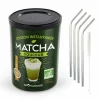 YOUDOIT - Préparation douceur de matcha bio + 4 pailles en inox