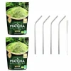 YOUDOIT - Thé vert bio matcha en poudre 100 g + 4 pailles en inox