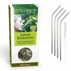 YOUDOIT - Tisane bio relaxante + 4 pailles en inox
