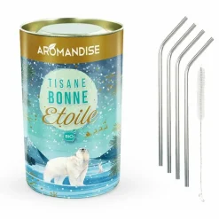 YOUDOIT - Tisane bonne étoile + 4 pailles en inox